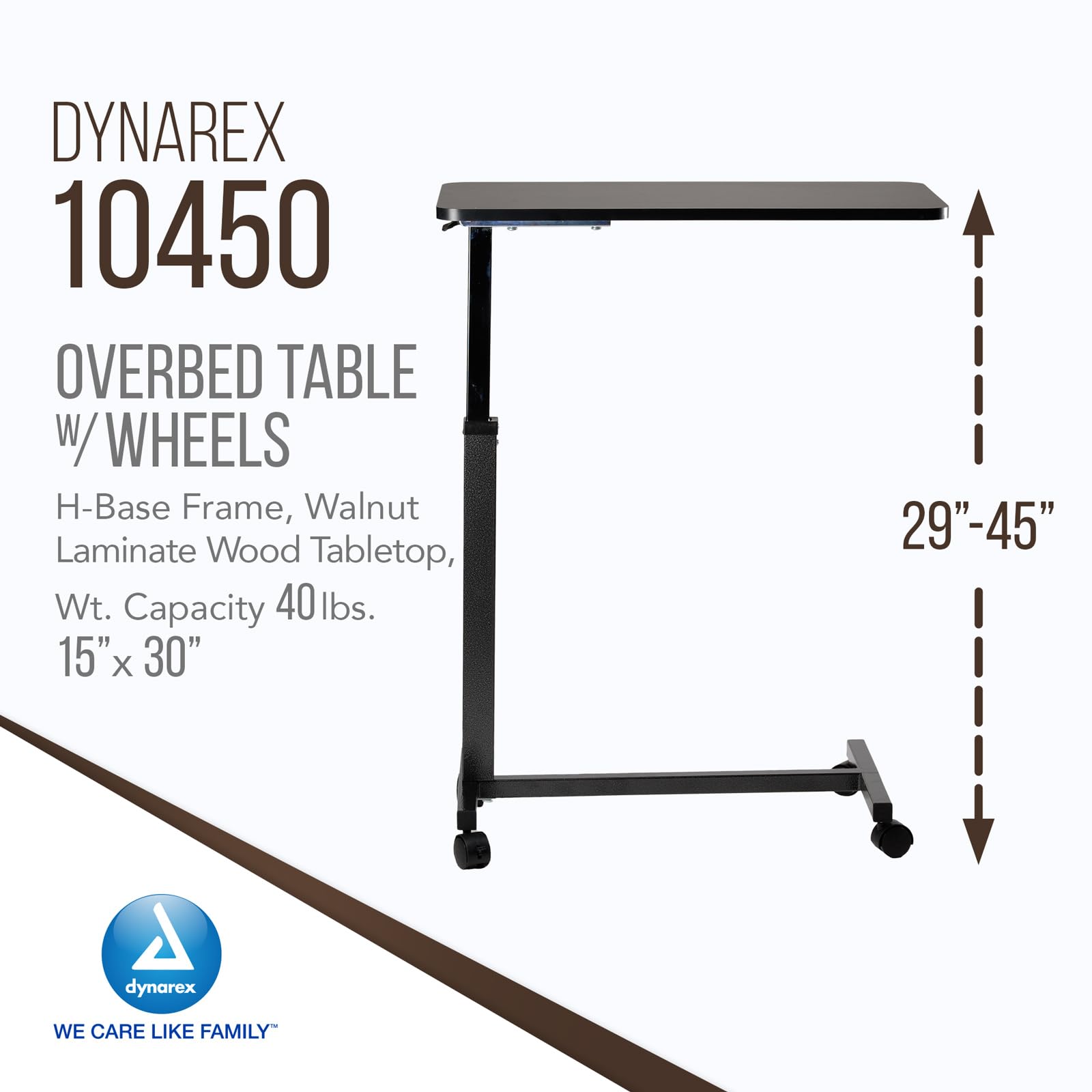 Dynarex 10426 DynaRest Premium Visco-Gel Infused Foam Mattress, 36