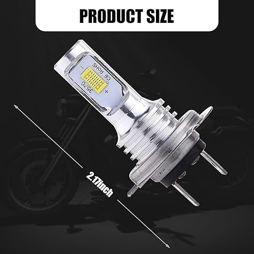 Miniatura 2 de cerfioo Paquete de 2 luces antiniebla LED para automóvil, luces H7 súper brillantes, 35 W 4000 lúmenes, accesorios de iluminación universales para