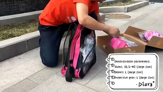 Borsa Per Pattini A Rotelle Pizsieat - 38 Cm Alto, Idrorepellente Con Tracolla Regolabile - Trasporto Sicuro Per Pattini - Foto 4