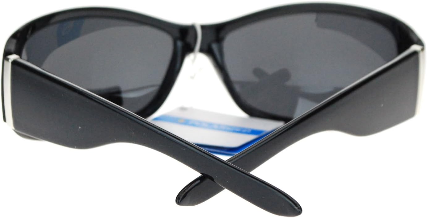 SA106 Anti Glare Polarized Womens Rhinestone Oval Rectangular Designer Sunglasses - Image 5