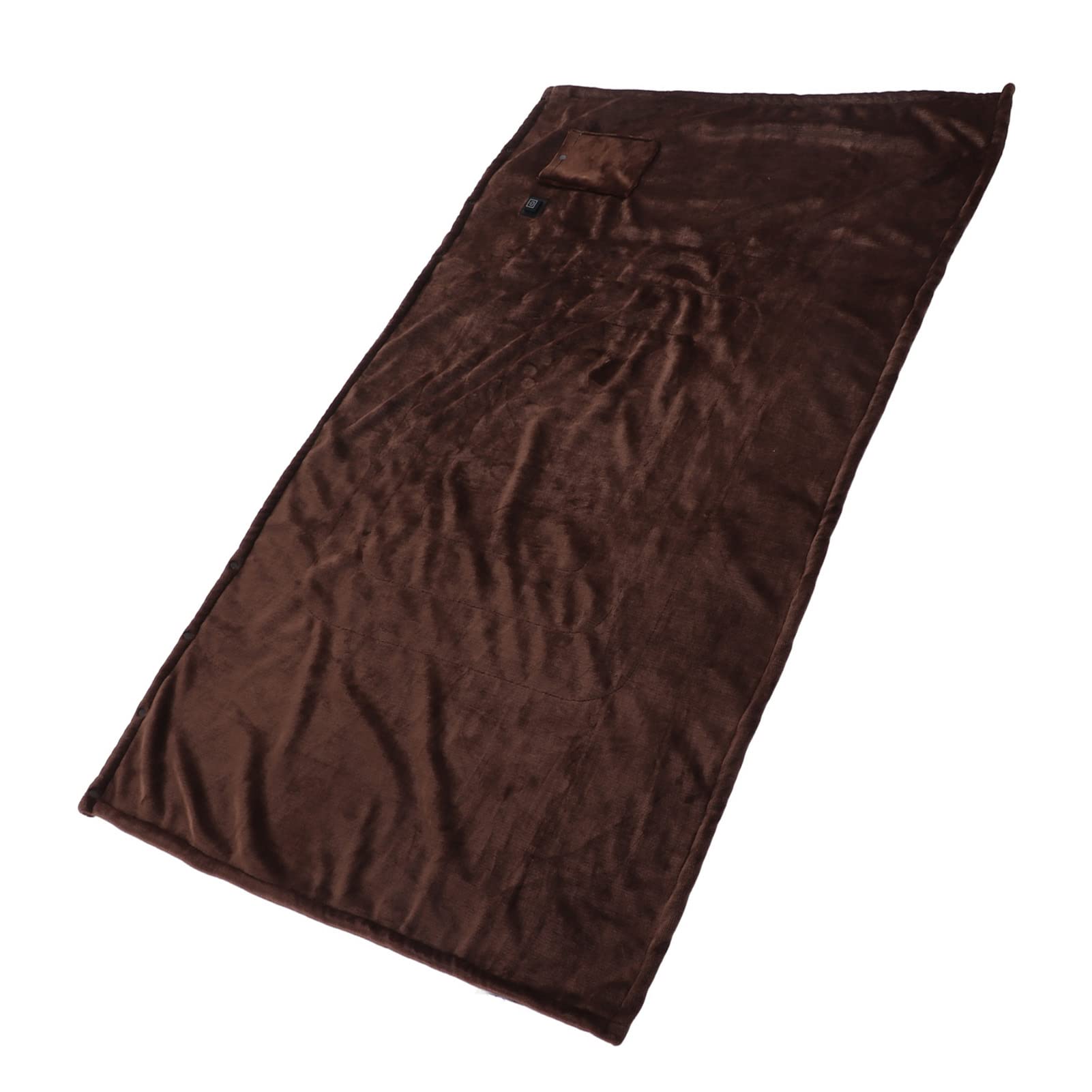 Couverture Chauffante électrique, Petite Couverture électrique USB en Flanelle épaississante à Chauffage Rapide 5 V (Couleur café)