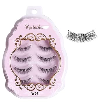 Amazon | つけまつげ ナチュラル 部分 4ペア 眼尻 柔らかい