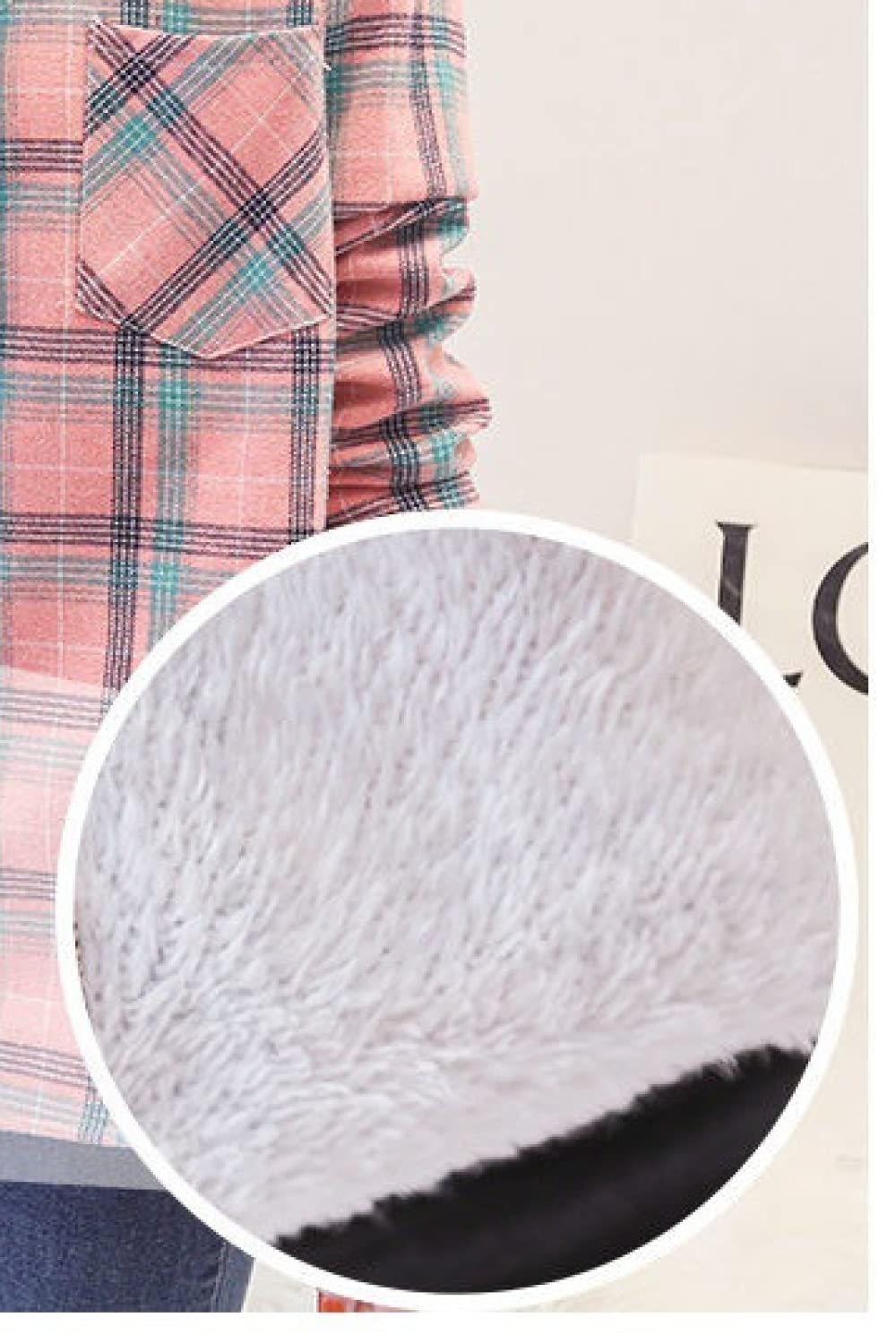 MIDJ Bluse Damen,Damenhemd Flanell Sherpa Baumwolle Gelb Und Schwarz Schlichte Karierte Hemden Langarmhemden Schicke Hemden Dicke Leichte Jacken Holzfällerhemden