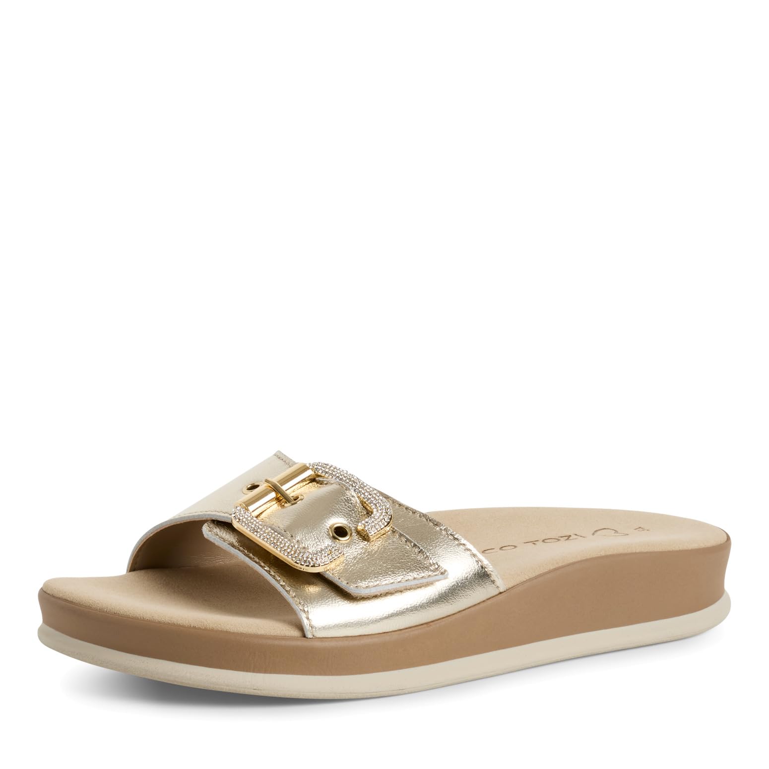 MARCO TOZZI Women's Sandale 2-27190-44, Metallic, 6 UK