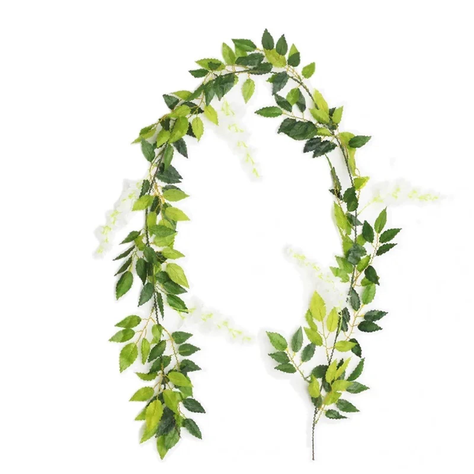 Ayztantine artificial flowers 2m Flower String Artificial Wisteria Vine Garland Plants Foliage Outdoor Home Trailing Fake Hanging Wall Decor