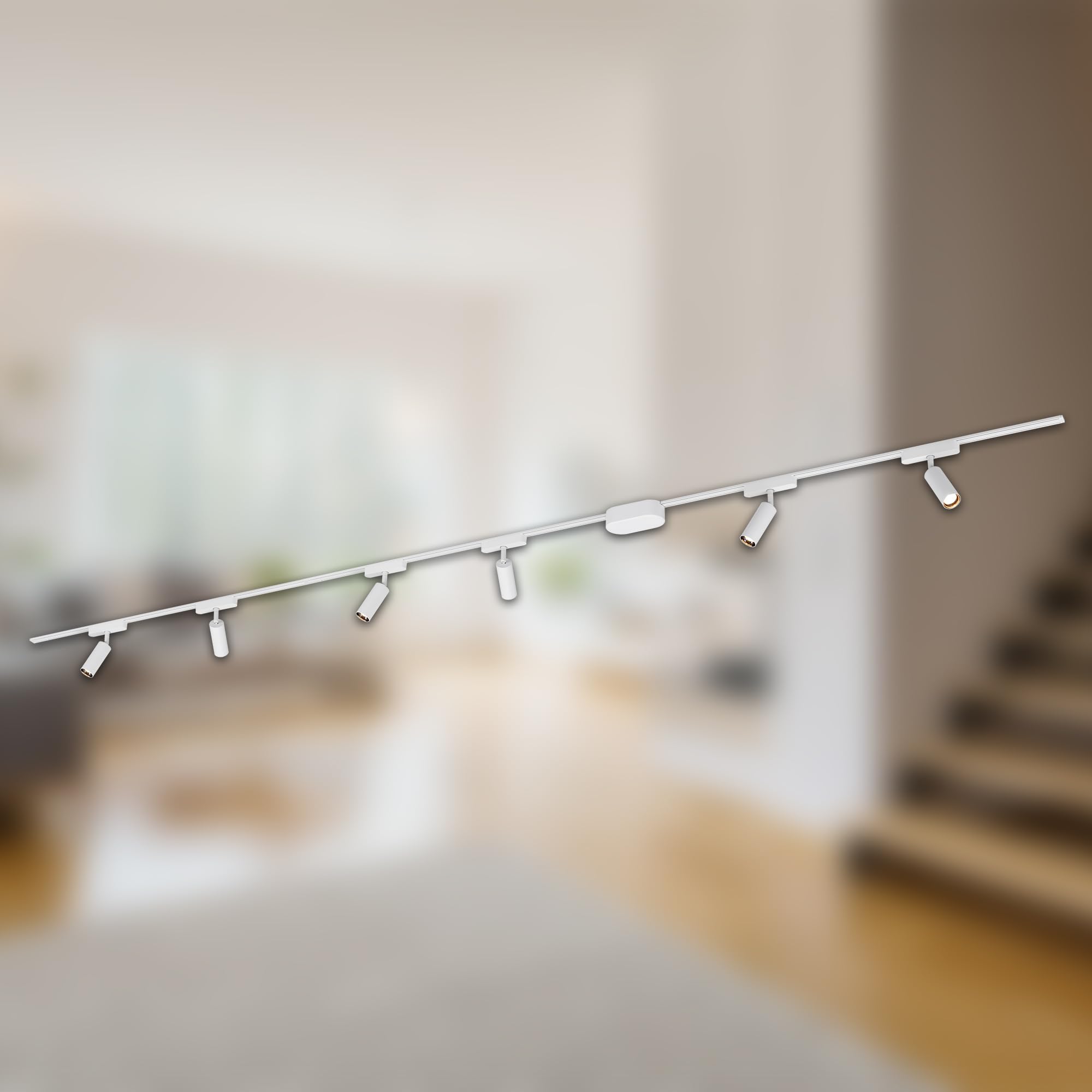 BRILONER Schienensystem Luxtrail Komplettset 6x LED Spots Schwenkbar 3m Weiß