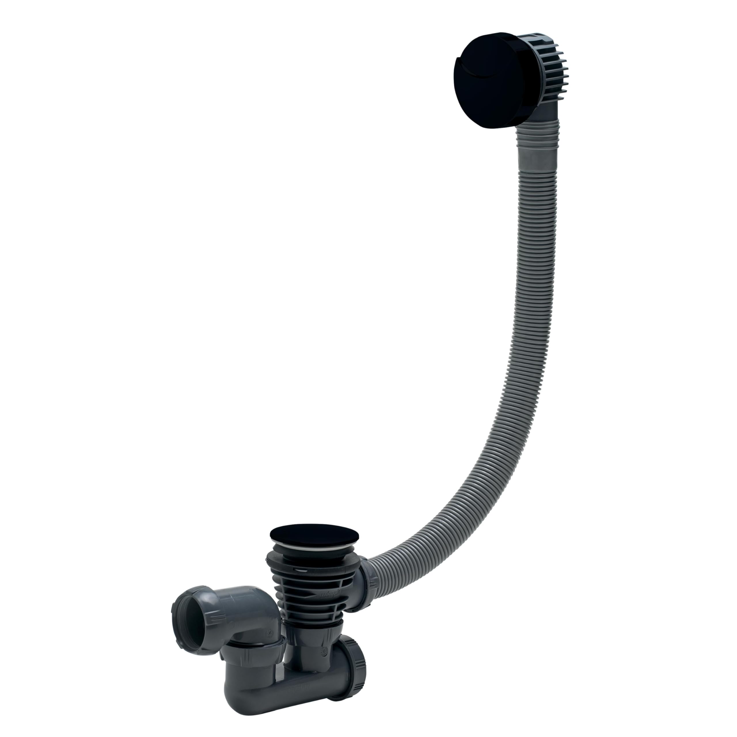 Wirquin Black Touch 30724119 Bathtub Waste with Cable L700 mm White/Black
