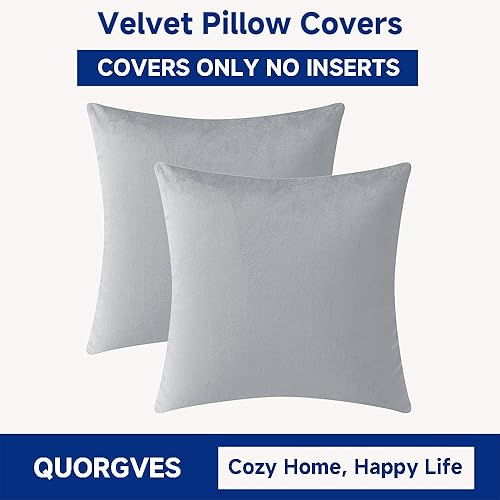 Miniatura 6 de QUORGVES Juego de 2 fundas de almohada de 22 x 22 pulgadas  22.0 x 22.4 in., para sofá, sala de estar, cama o dormitorio, decoración suave,