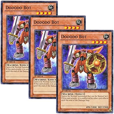 Amazon Co Jp 3枚セット 遊戯王 英語版 Bp02 En118 Dododo Bot ドドドボット ノーマル 1st Edition ホビー 通販