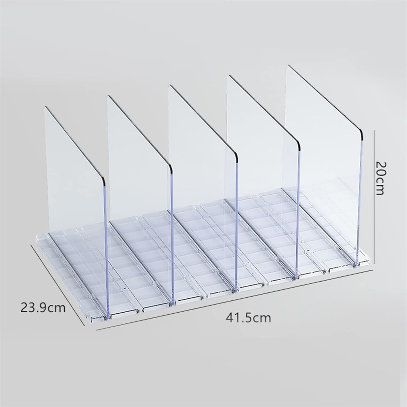 WlP 5 Separadores De Estantes For Armarios De Plástico Transparente, Separadores De Estantes Y Organizador, Bolso, Bolso, Bolso, Divisor De Ropa, Estante Transparente, Separadores