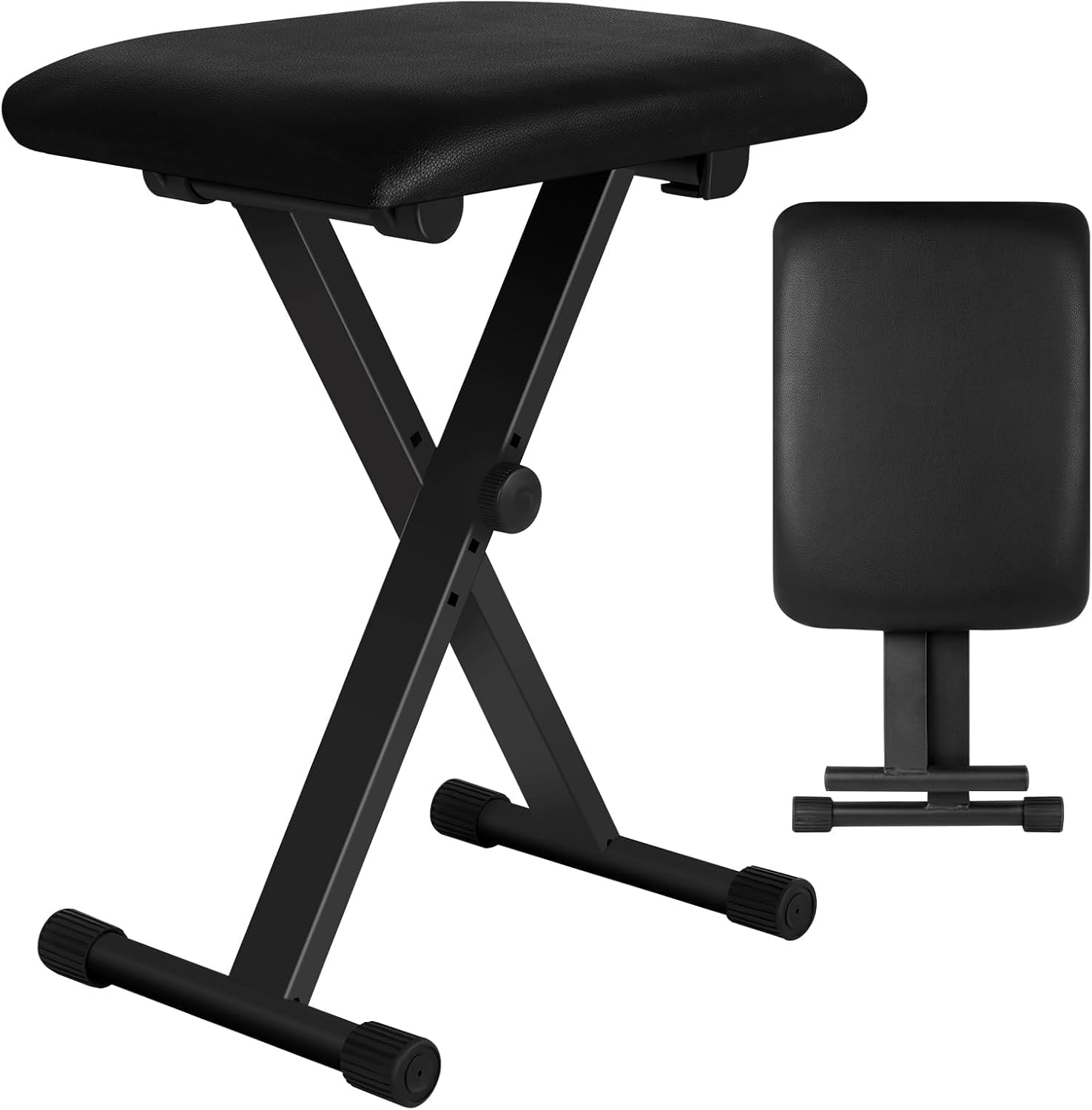 Intern Height Adjustable Keyboard padded Stool bench for Piano and Keyboard, Black (INT-KST-01)-image-40