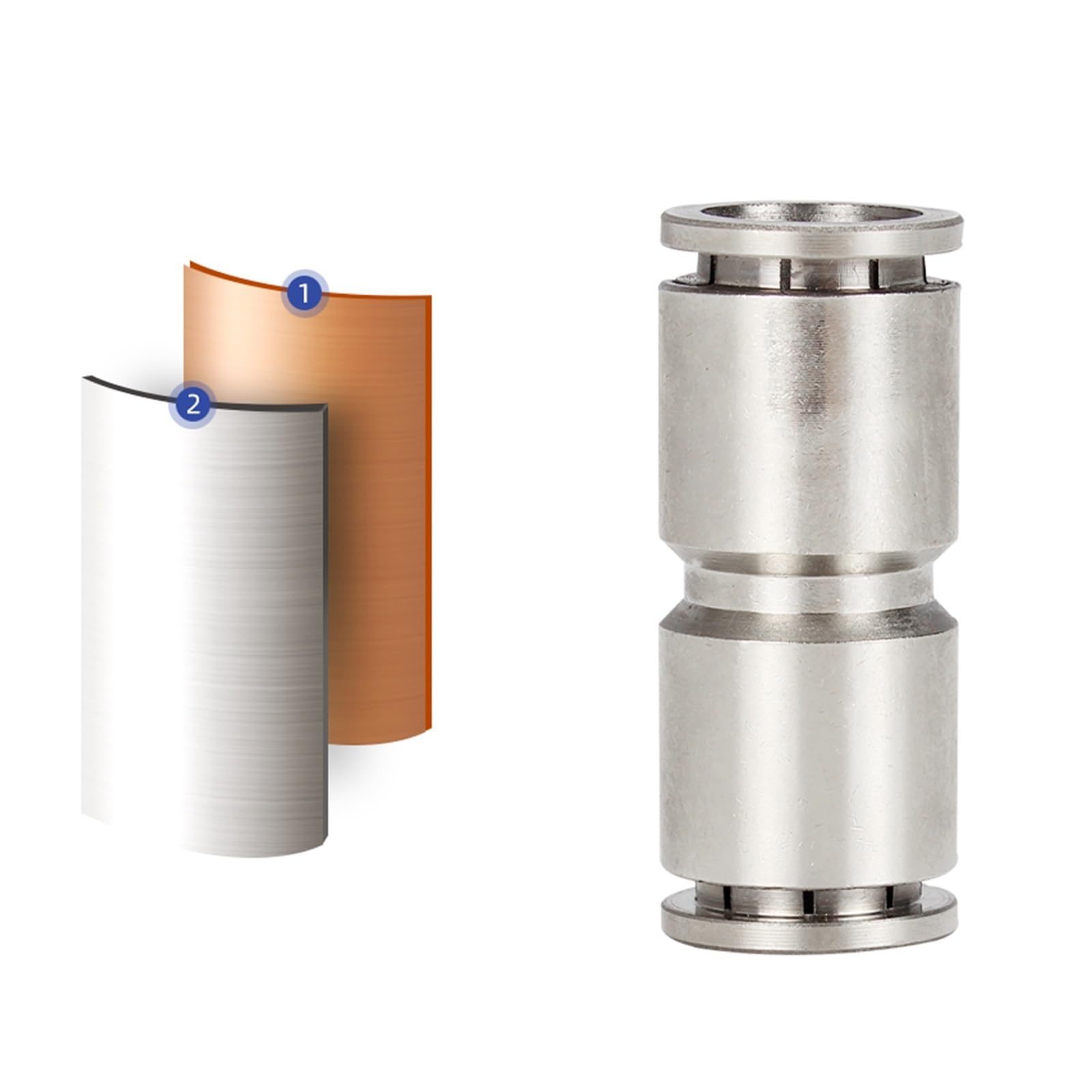 connexion directe pneumatique rapide, Connecteur haute pression for tuyau de compresseur d'air en laiton PU PG, 4, 6, 8, 10, 12 mm, droit(Pg14-10mm)