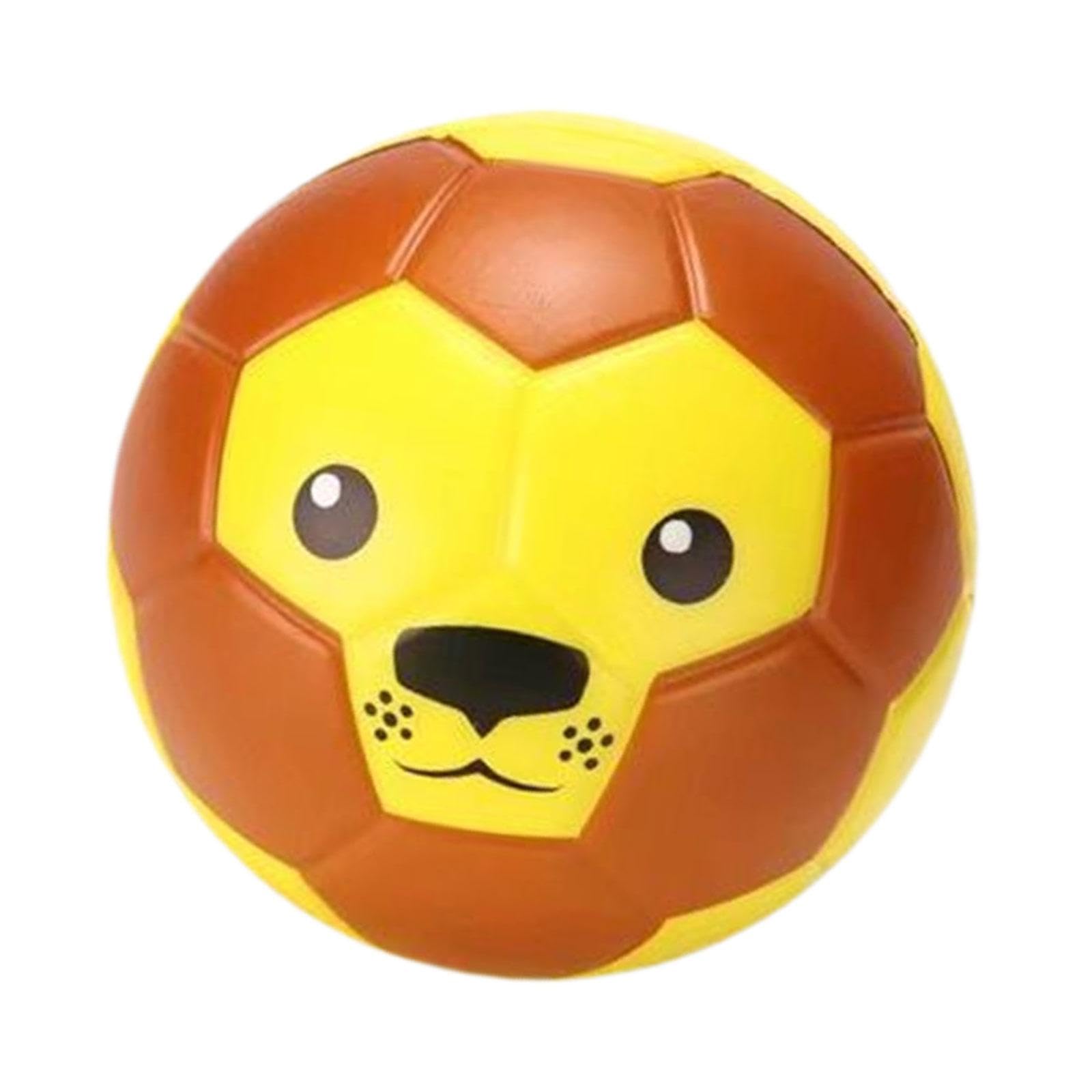 Zxpjkyu Soft Animal Shape Soccer Ball Kids Cartoon Educational Toy Girls Children Sport Soccer Ball, Lion
