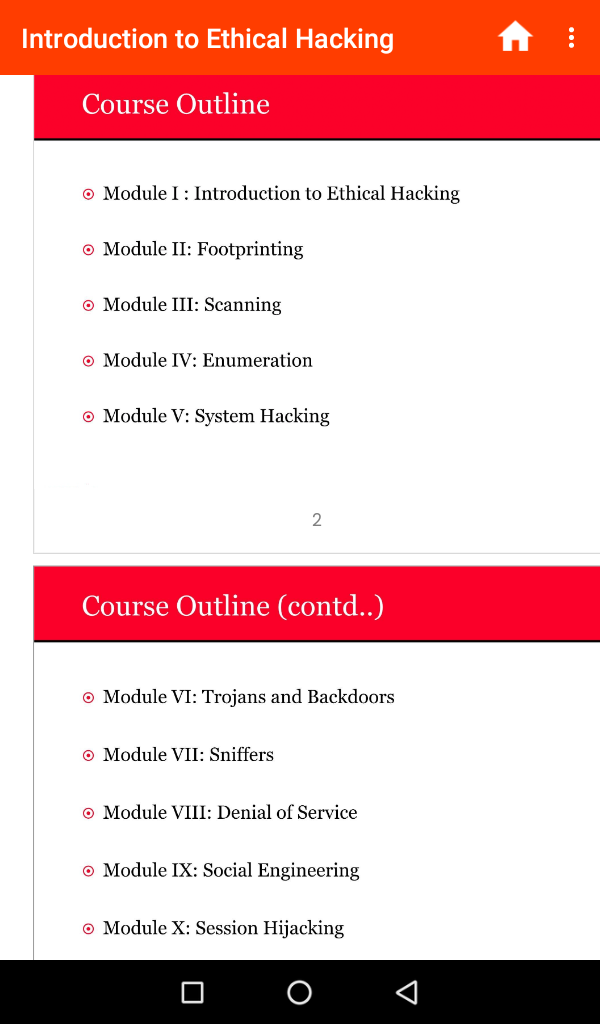 Module 1 - Introduction to Ethical Hacking - App on Amazon Appstore