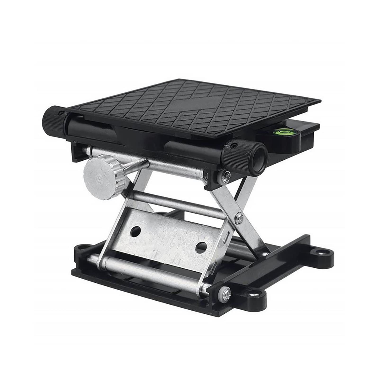 STMKBLaboratory Elevator, 90 * 90mm Laboratory Lifting Platform with Level, Lifting Height 3.9-9.6CM, Maximum Load-bearing 60kg, Suitable for Physical, Chemical and Biological Experiments