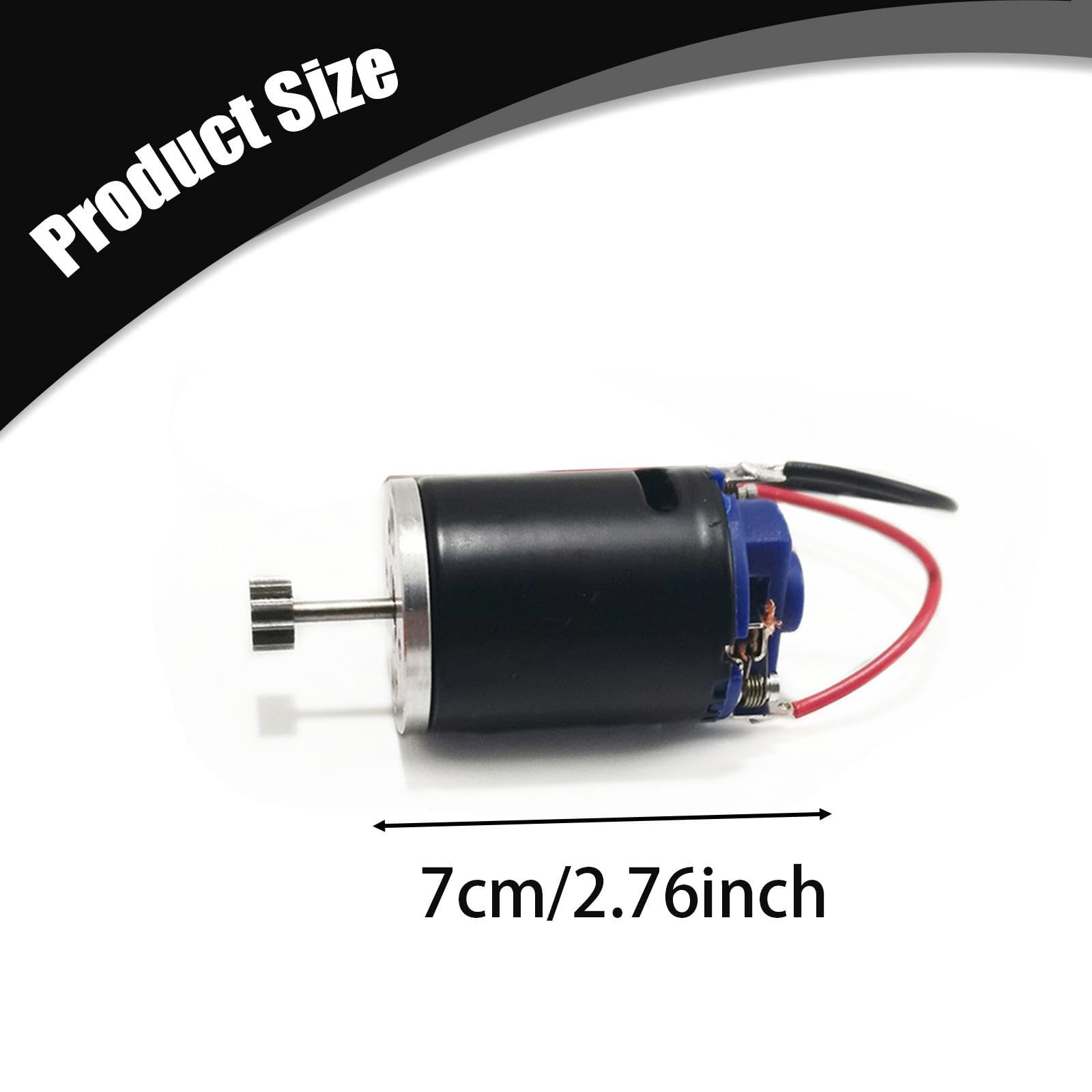 Scatola Ingranaggi in Metallo con Motore 370, Spina 4 Mm per MN99S, Argento