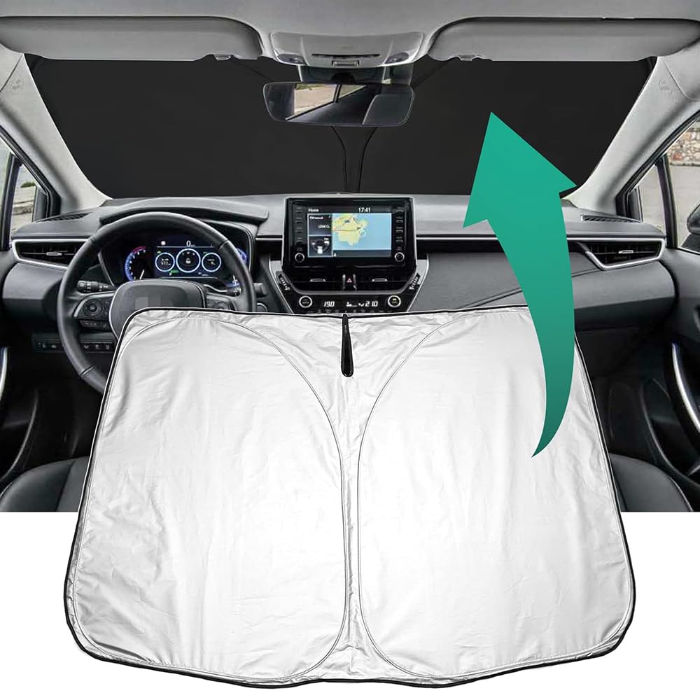 Parasole Auto Specifico Per Opel Meriva B S10 I (2010-2017): Protezione Solare Pieghevole Per Parabrezza, Blocca Raggi UV E Calore - 2