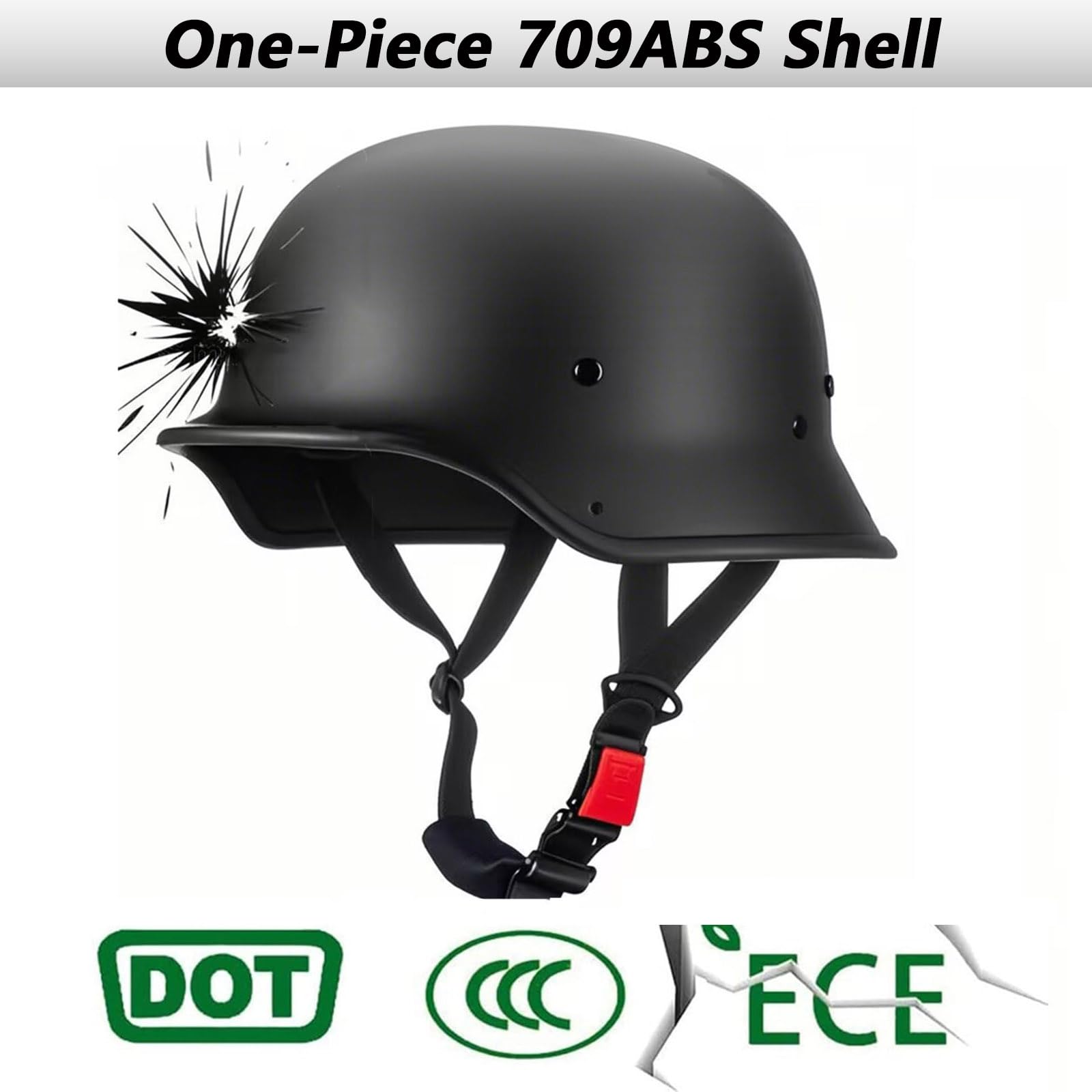 german motorcycle helmets perth Helmet DOT Approved Open Face Lightweight Low Profile Adult Men Women Vintage Style Half Skull Cap Helmets,M-XXL : Automotive keds order the size smaller Differences Between Snowmobile and Size:5.5
