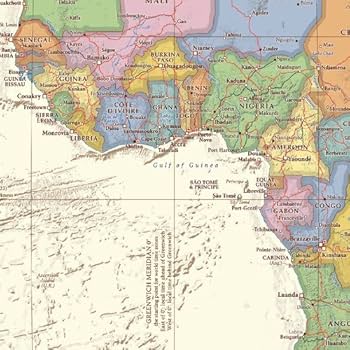 MAPS 英語版 Amazon.com : Antique Style World Map - Large - 52.5