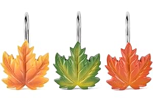 Autumnal Maple Leaf Shower Curtain Hangers