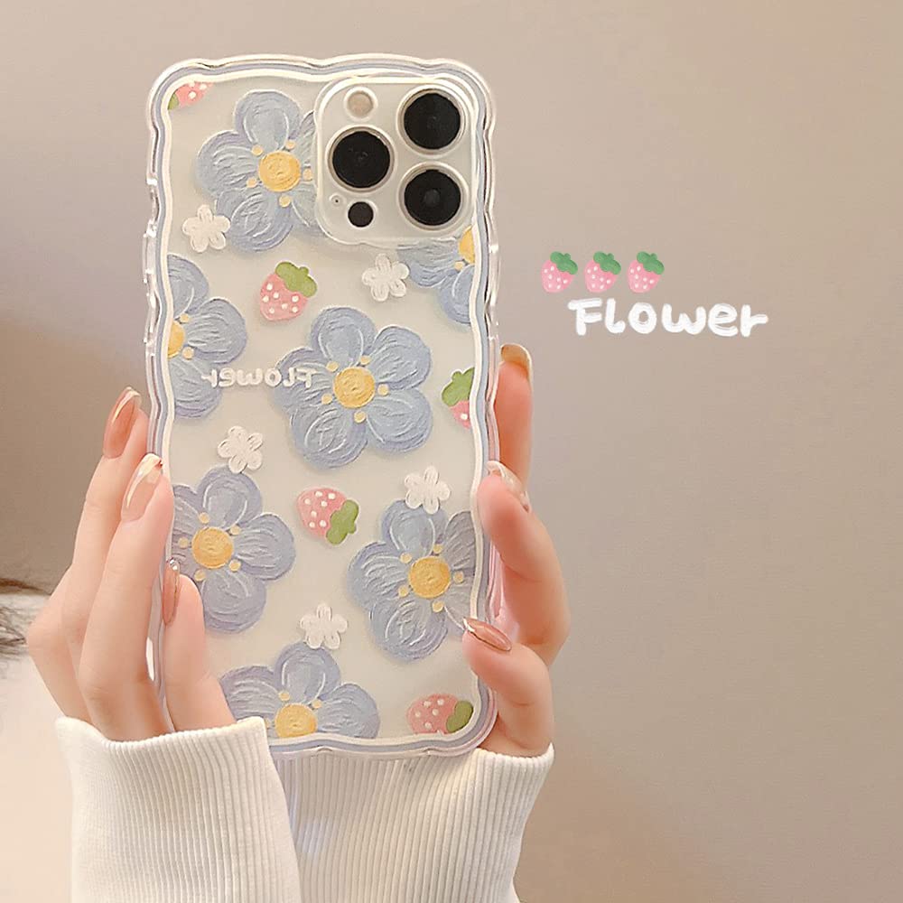 IPhone 14 Hülle – Niedliches Kirschen-Cartoon-Muster, Transparente TPU-Schutzhülle Mit Erhöhten Rändern