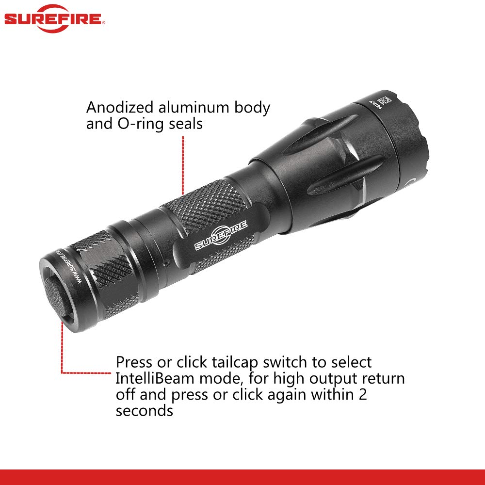 SureFire Fury Intellibeam 1500 Lumen Tactical Flashlight (Fury-IB