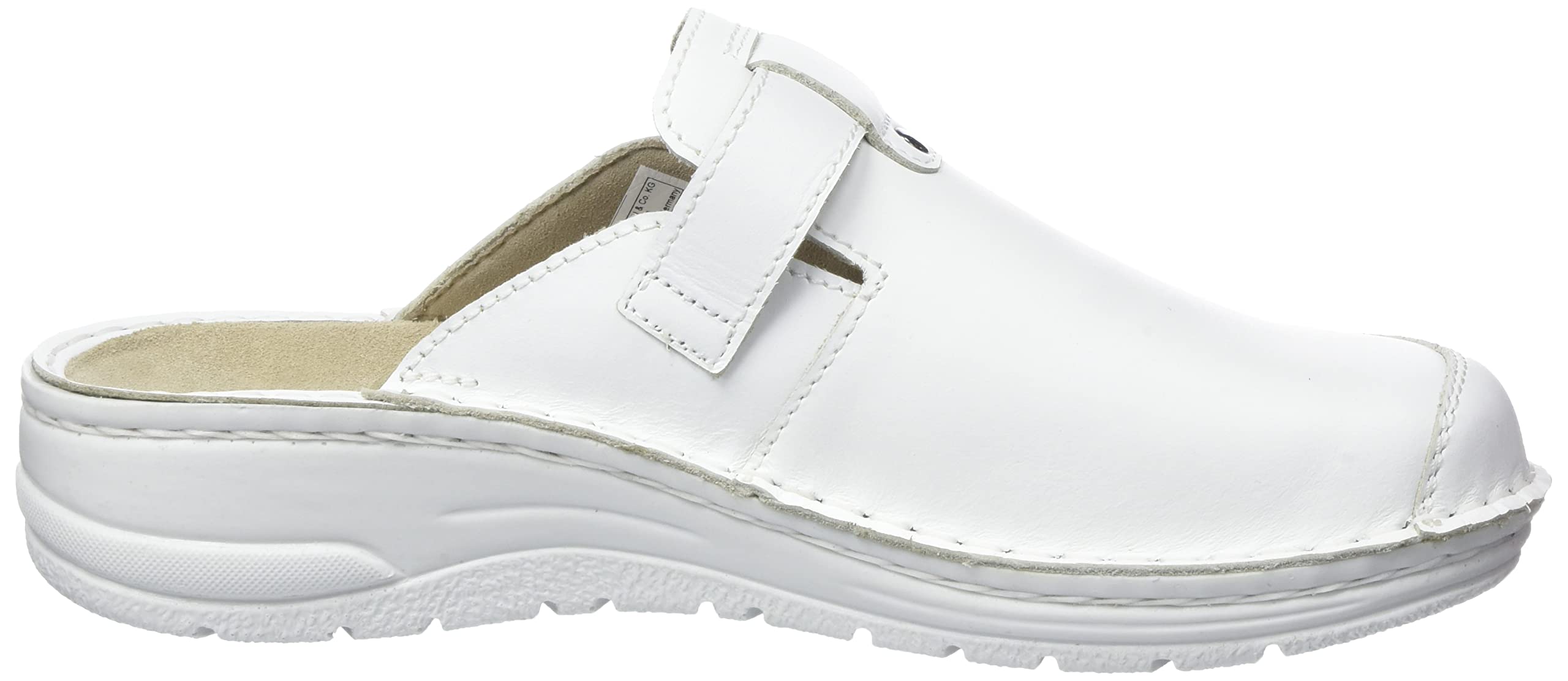 Berkemann Damen Berkoflex Clogs Leder Wide Fußbett: herausnehmbar