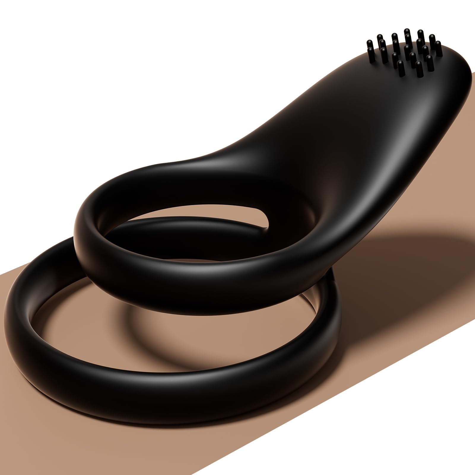 Silicone Cock Ring for Male Pleasure - Couples Sex Enhancer Adjustable Penis Ring for Hard Erection Stretchy Cock