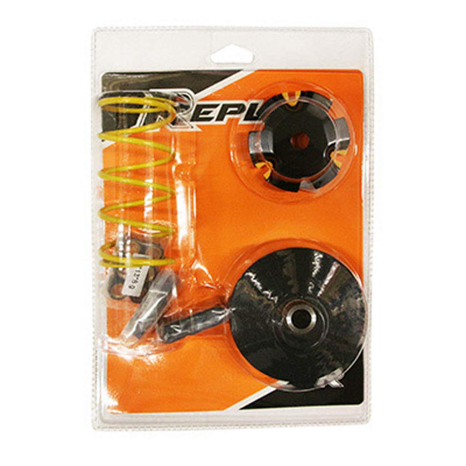 REPLAY - VARIADOR SCOOTER REPLAY BLACK EDITION PARA BOOSTER-STUNT-NITRO-NG-OVETTO (CON MUELLE AMARILLO+ POLEA + 3 KIT DE RODILLOS 16X13)