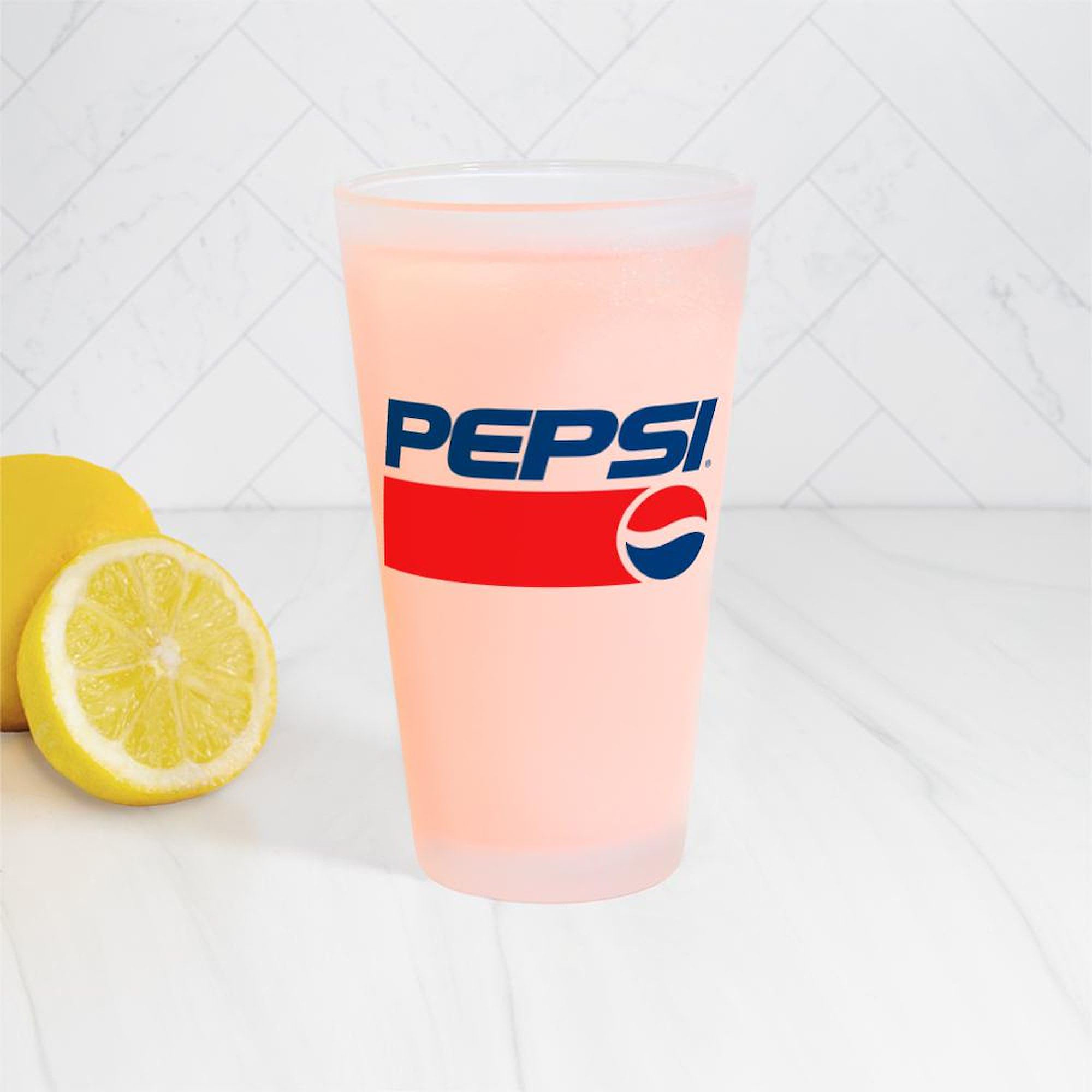 Amazon.com: CafePress 90S Pepsi Logo Pint Glass, 16 oz. Drinking