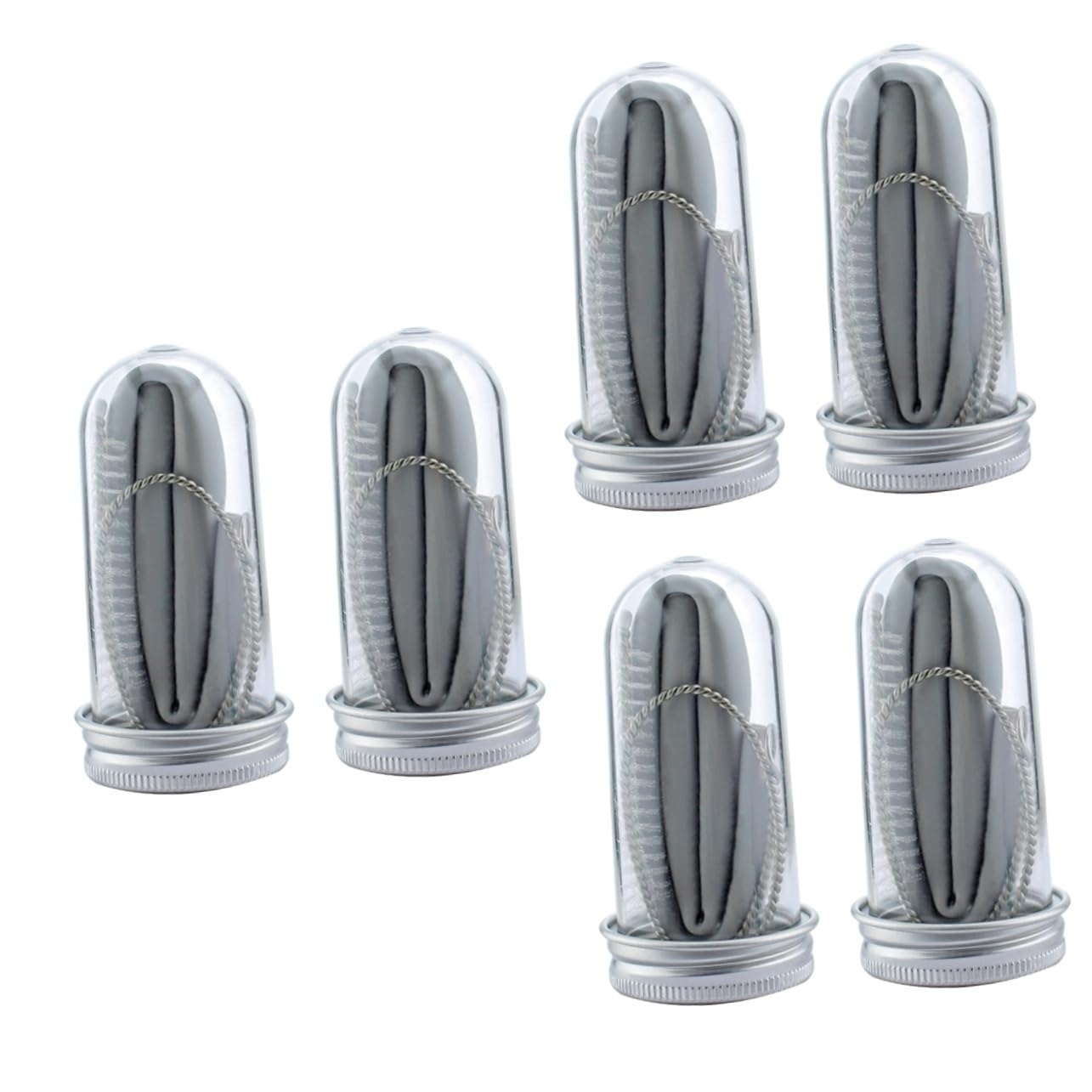 Straw pipette réutilisable Amosfun de 6 ensembles couleur light grey