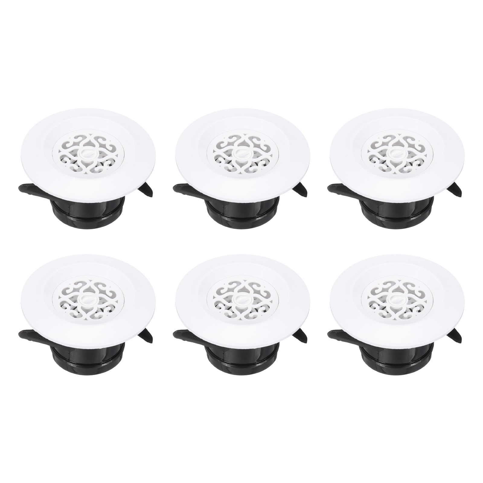 Grille de ventilation ronde 3 pouces réglable avec moustiquaire stop insectes et air vicié