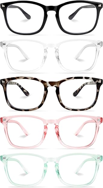 NZKNP Blue Light Glasses for Woman Men,Blue Light Blocking Glasses,Clear Glasses