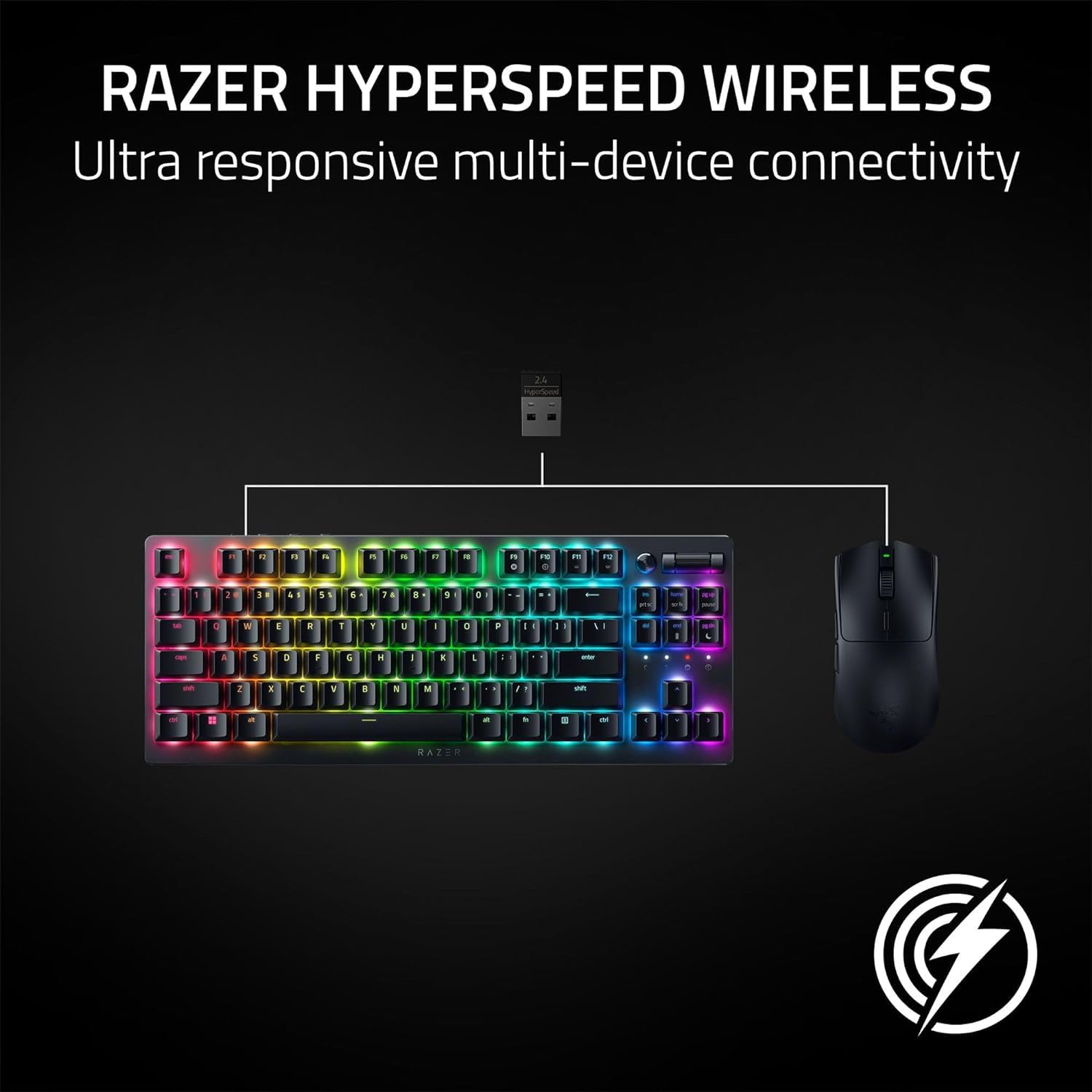 RAZER Viper V3 HyperSpeed Rato sem fios para desportos, sensor