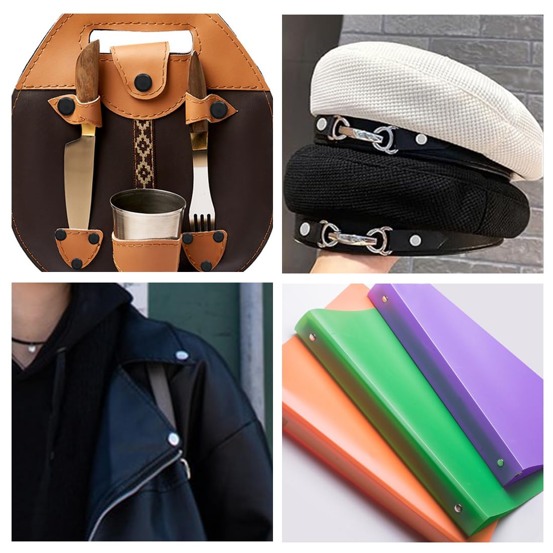 Set 100 Viti Chicago M5 In Metallo - Rivetti A Vite Per Pelletteria, Borse, Libri E Lavori Fai-Da-Te - Foto 9