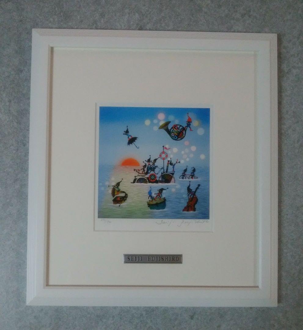 藤城清治「こびとの旅立ち」5/500 超美品‼️】藤城清治「こびとの旅立ち」 - メルカリ