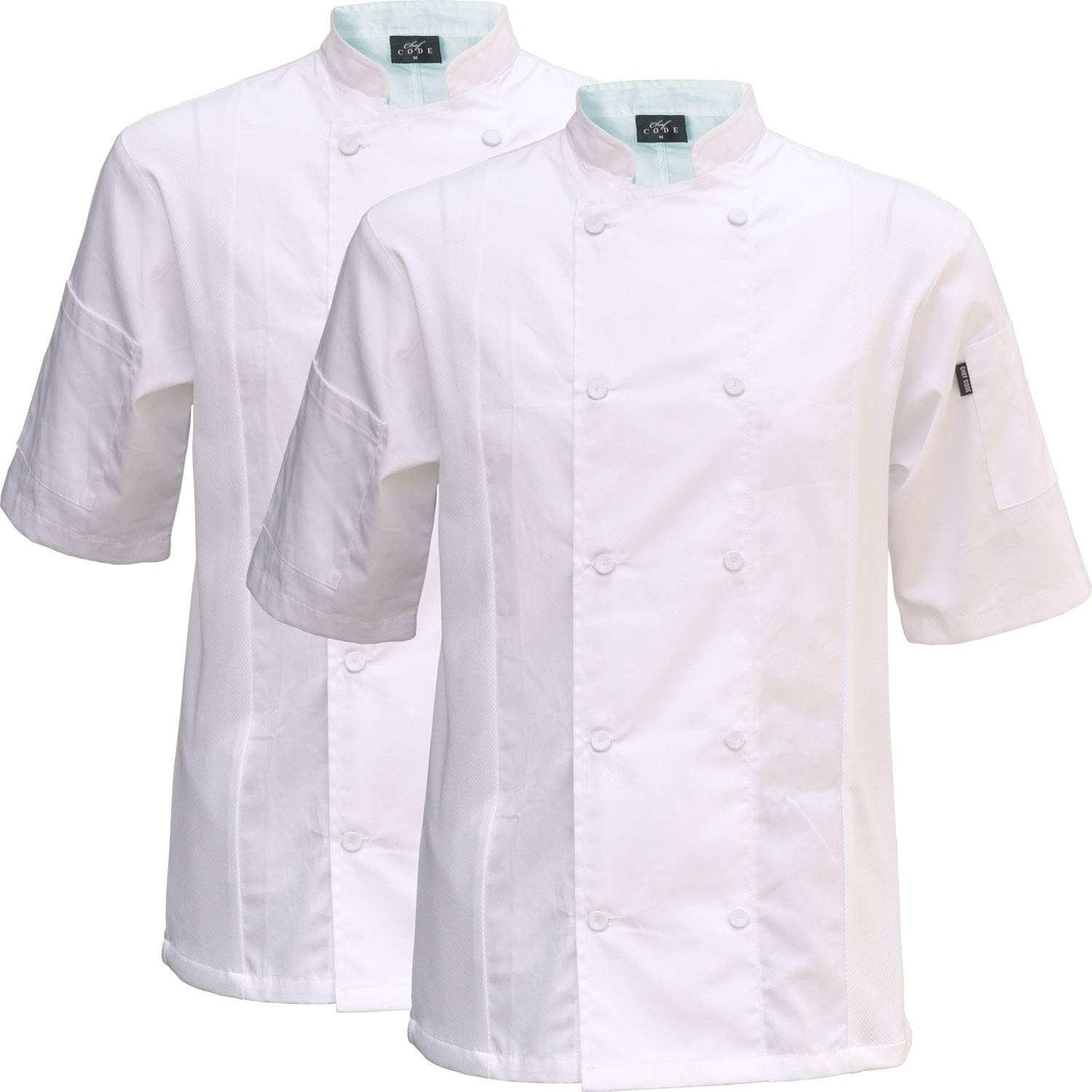 2-Pack Cool Breeze Side Vent Chef Coat