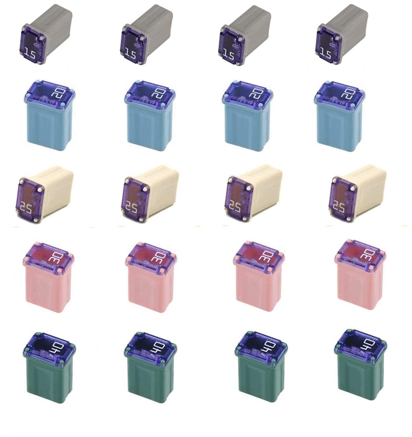 50 pc Automotive MCASE Mini Box Shaped Cartridge Fuse Kit — Amazon image 4
