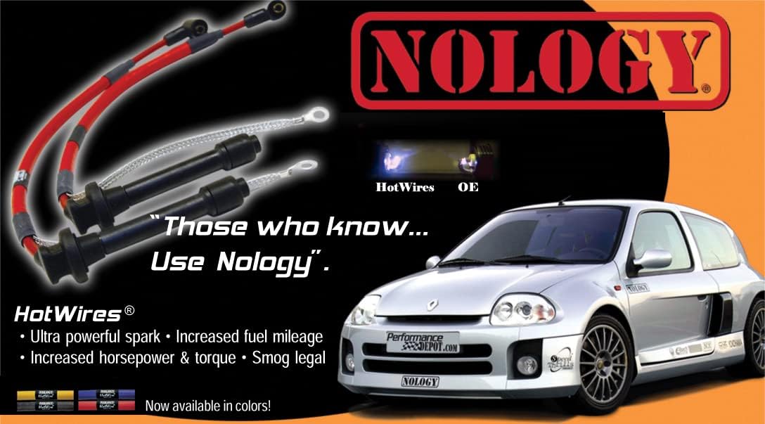 1 Set of Black Nology HotWires for Porsche 944, 944 Turbo, 944 S, 2.5L, M.Y. 83-89