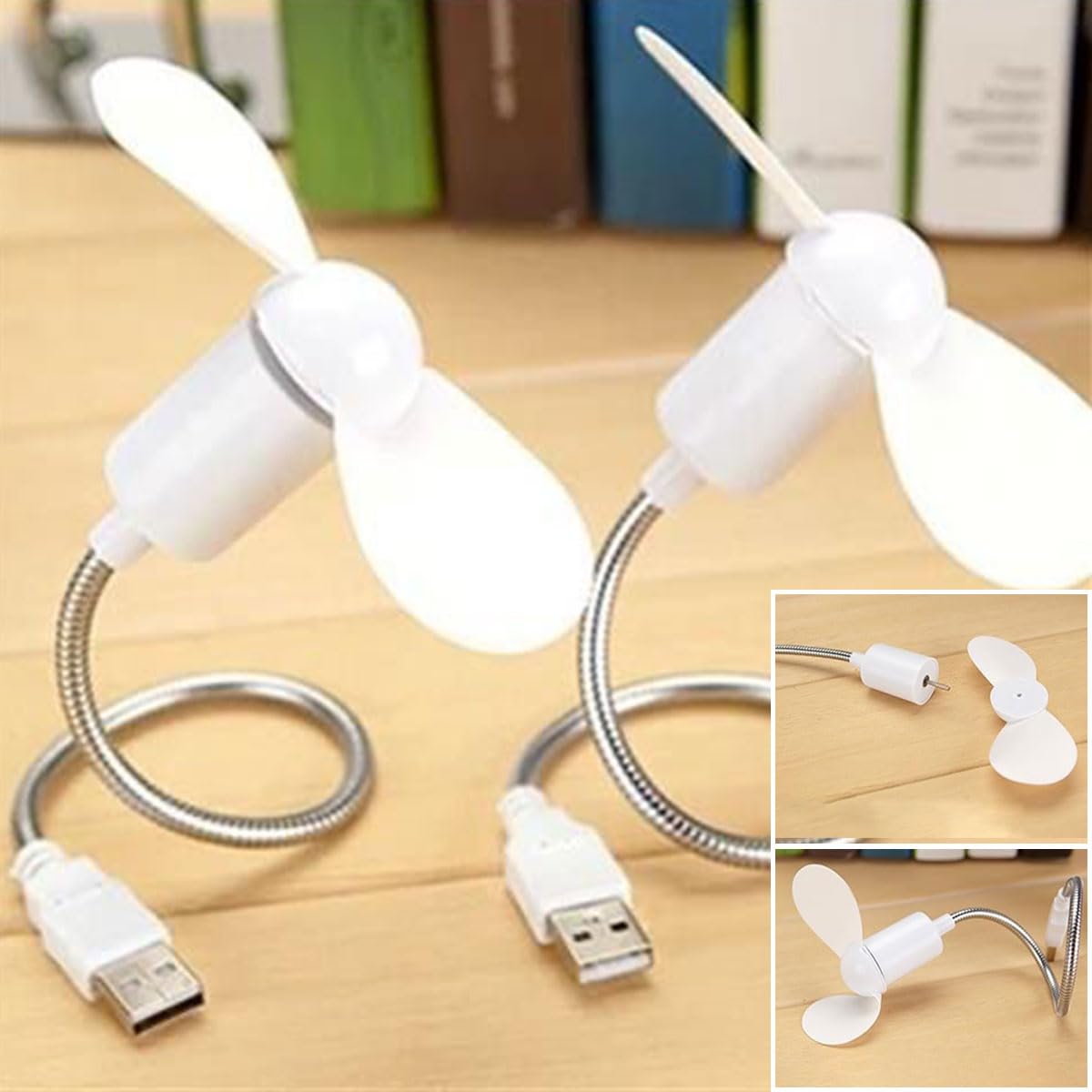 Mini Ventilateur USB 40 Mm à 3 Vitesses - Design Carré Compact, Dissipateur Métal, Pour PC Portable, Box TV, Routeur