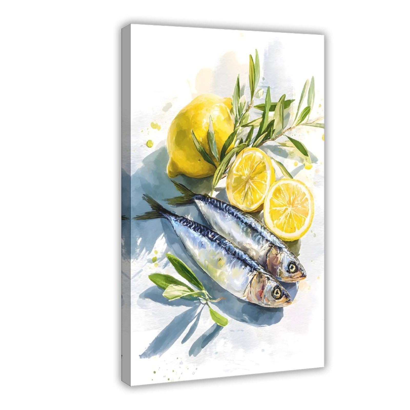 MRYCQ Sardines Poster Canvas Poster for Office Decor Gift