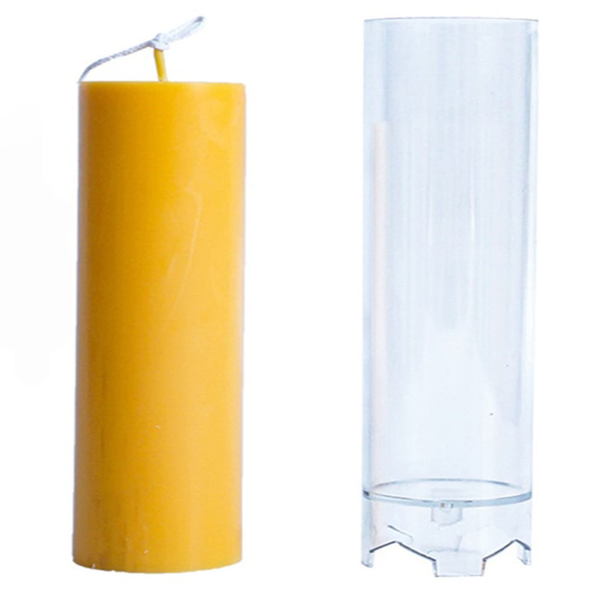 BITSKY INDIA Polycarbonate Simple Pillar Molds Household Candle Mold Polycarbonate Clear Candle Making Pillar Molds for DIY Candle Making(Pack of 1)-image-6