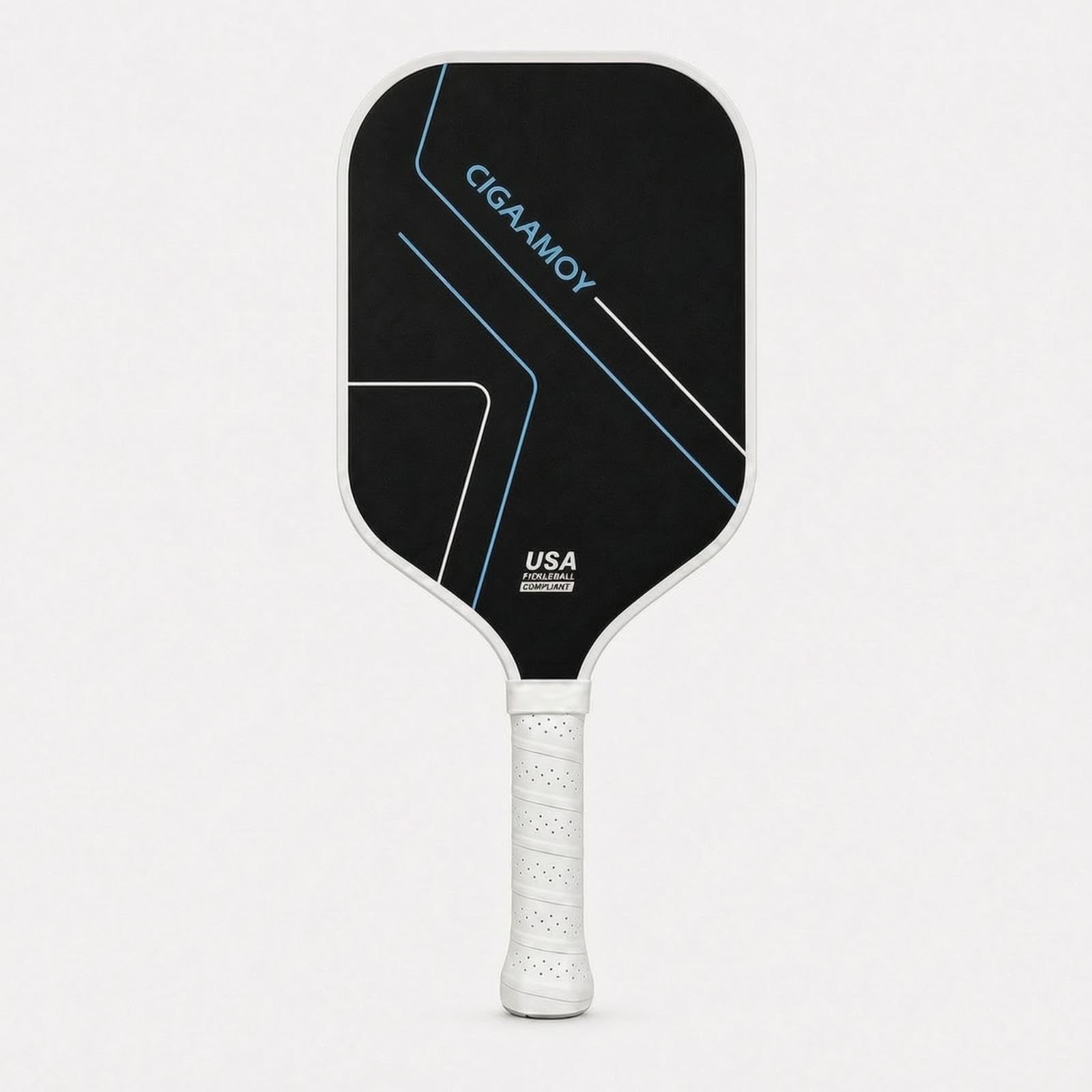 Racket with Carbon Fiber Face Anti-Slip Racket with Perforated Grip Twist Paddles for Adults, Outdoor Games, Casual Practice-image-41