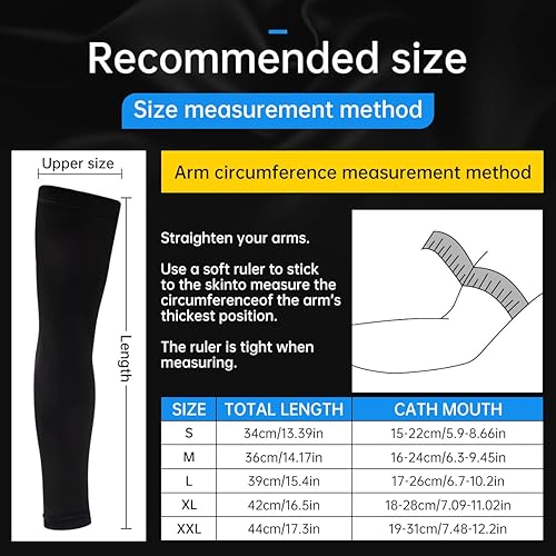 Miniatura 2 de Nabelisen 2 Pairs Sports Compression Arm Sleeves - Athletic & Shooting Sleeve for Youth, Men & Women - Basketball,Football,Baseball