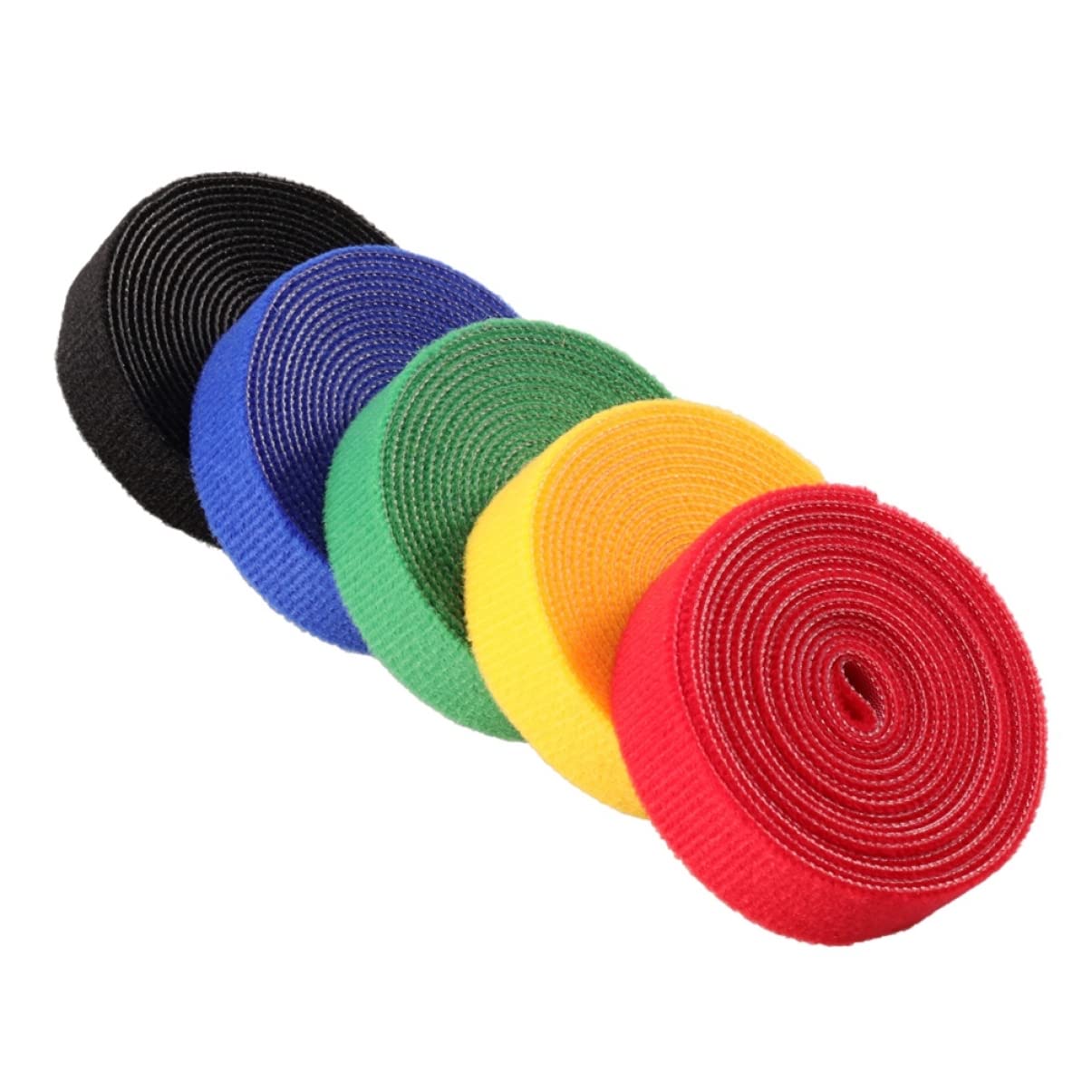 1m Reusable Hook and Loop Cable Straps Adhesive Fastening Ties for Organizing Wires at Home Office and Electronics