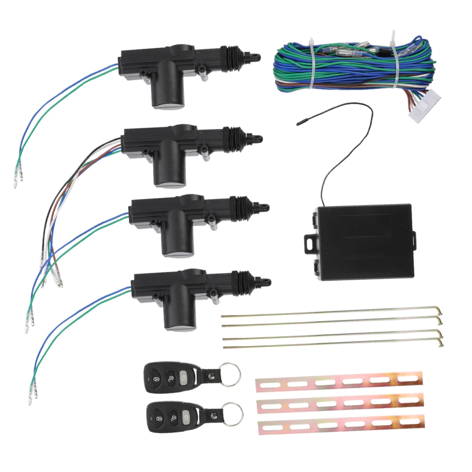 STOBAZA 1Set Remote Central Locking Kit for Auto Security System Keyless Control Lock for Door Door Vehicles Easy to Install High Sensitivity Stable and Practical