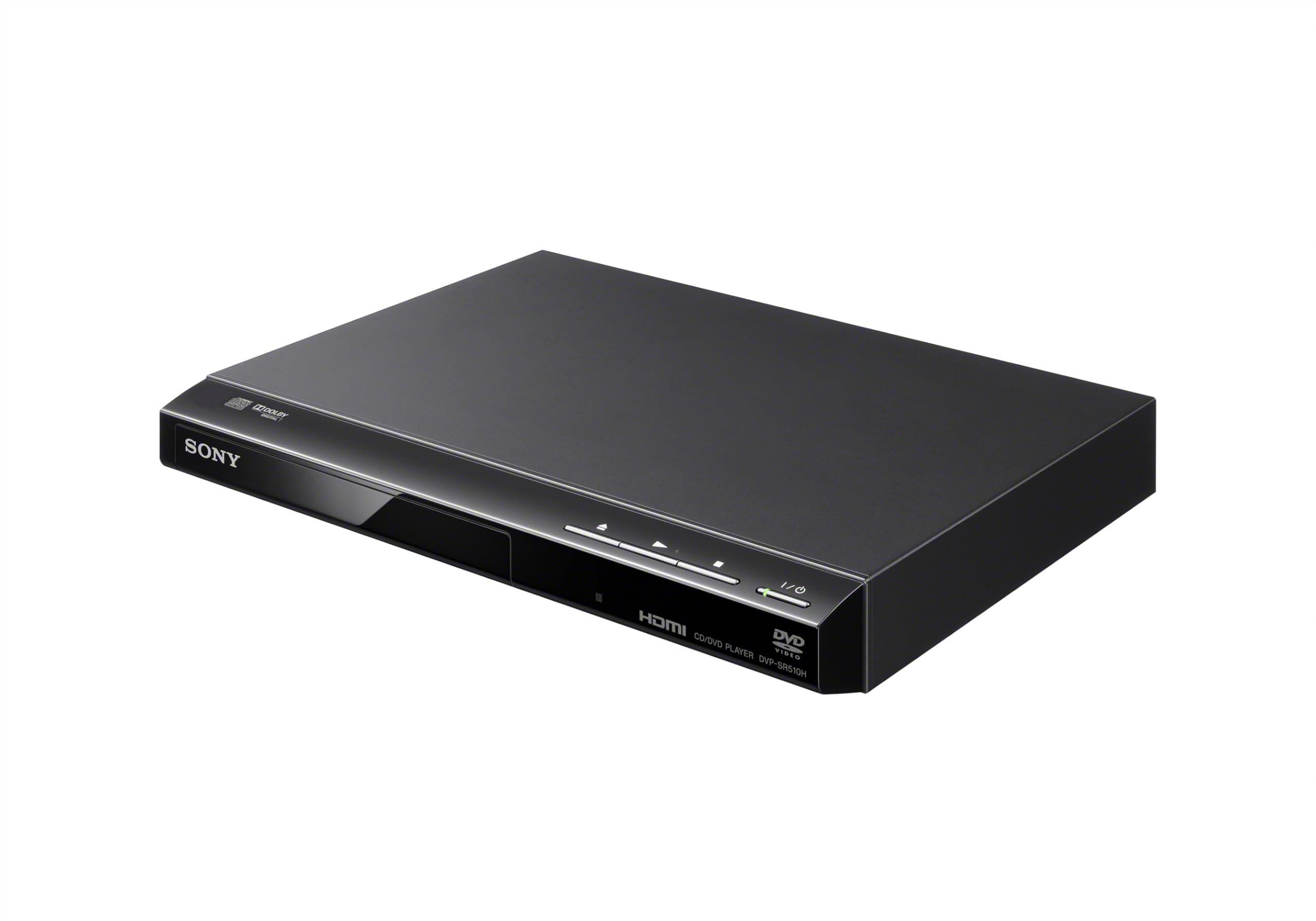 Sony DVP-SR510H Reproductor de DVD Negro - Reproductores de CD/Blu-Ray (1920 x 1080 (HD 1080), 12-bit/108MHz, Dolby Digital,DTS, 24-bit/96kHz, CD de audio, Vídeo de CD, CD,CD-R,CD-RW,DVD,DVD+R,DVD+RW,DVD-R,DVD-RW)