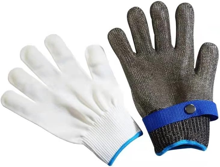 Cut Proof Gloves for Chainsaws/Angle Grinders/Saws,Metal Gloves of Level 5 Safety Protection,for