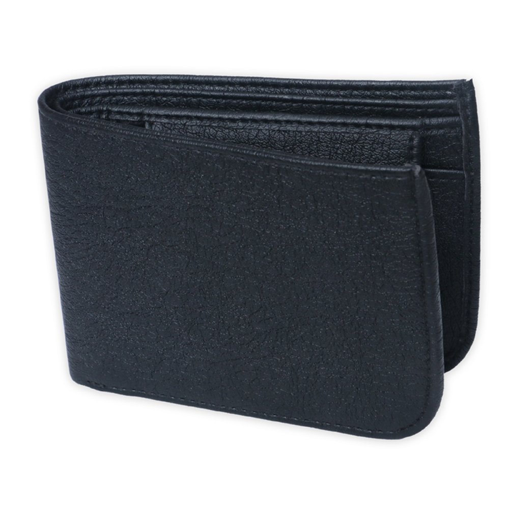 Just Click JC-W004 Men Black Artificial Leather Card Holder (5 Card Slots)