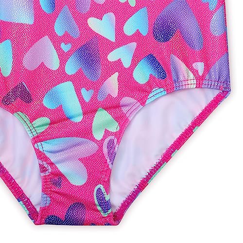 HOZIY Gymnastics Leotards for Girls Toddlers Kids Sleeveless Tumbling Outfits for Dance Print